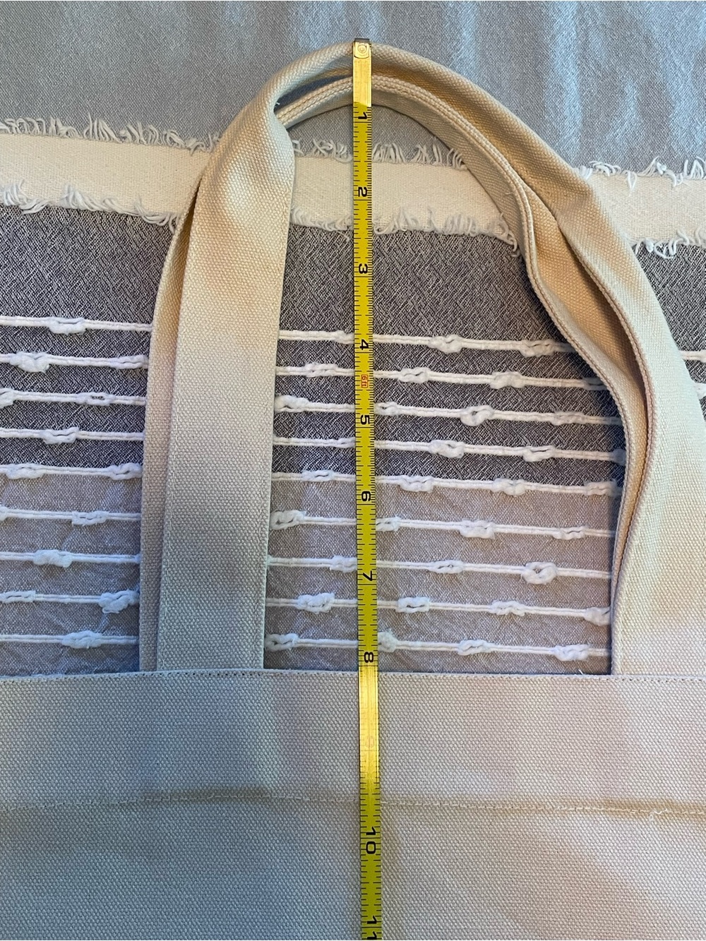 Rolex Cream Canvas Tote with Embroidered Crown Emblem - Picture 8 of 9